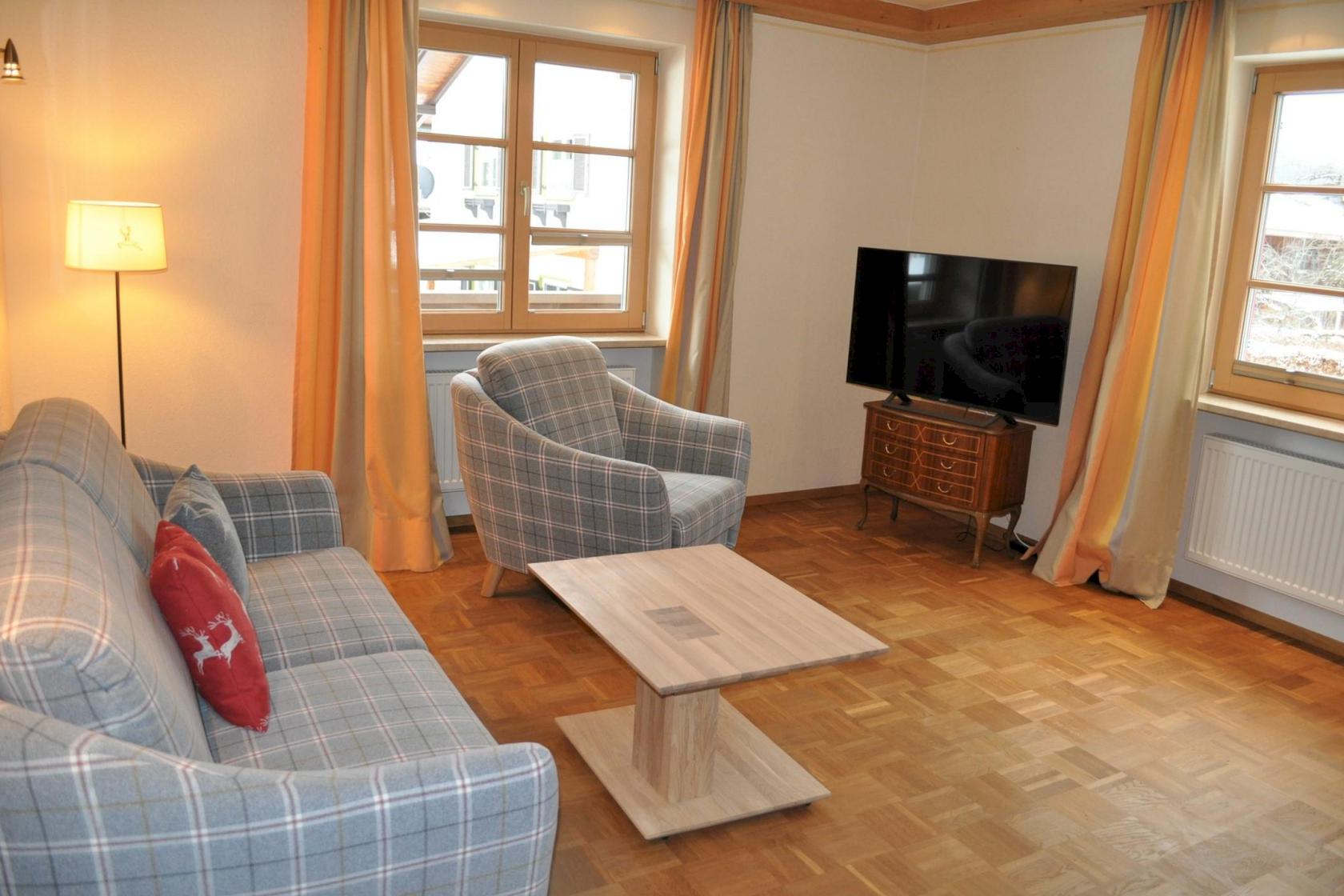 Wohnzimmer Ferienwohnung Hindelang